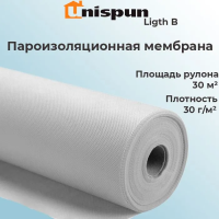 Ветро-влагозащитная мембрана D 30кв.м "Unispun light"