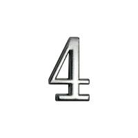 Цифра дверная АЛЛЮР "4"хром