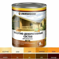Защит-Декорт.состав алкидный 0,85л (махагон) "ZERWOOD"
