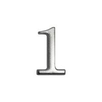 Цифра дверная АЛЛЮР "1"хром