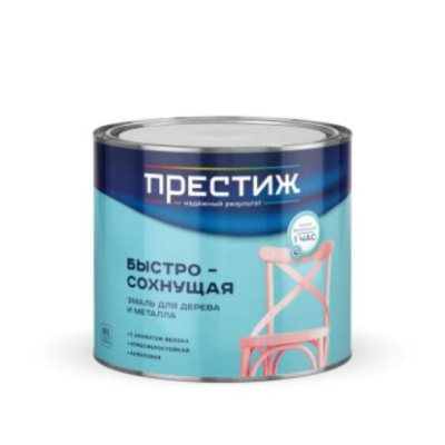 Эмаль акриловая белая 1,9кг Престиж