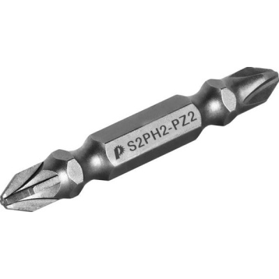 Бита двухсторонняя PН2-PZ2х45мм 1шт