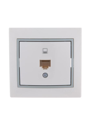 Розетка комп.Мира бел.с сер.701-0215-139