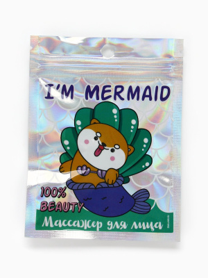 Спонж д/умывания массажер "I am mermaid" 9х12см 5092117