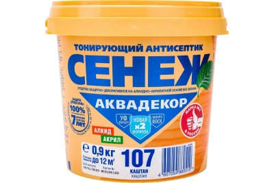 Сенеж Аквадекор Х2-107  каштан 0,9кг
