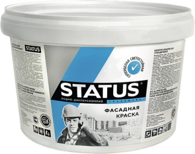 Краска ВД-АК 3кг фасадная "STATUS"