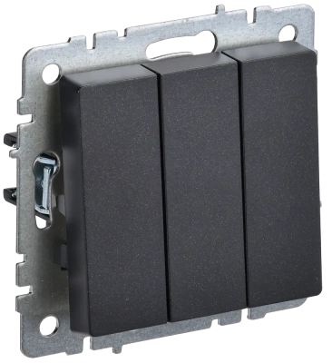 Выключатель 3СП 10А мех.черн. BR-V30-0-10-K02 Brite