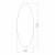 Зеркало MIXLINE овал 350х930 Зеркало MIXLINE овал 350х930