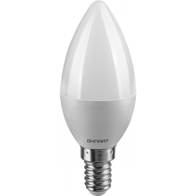 Лампа Онлайт C37-6W 6500K-E14 61127