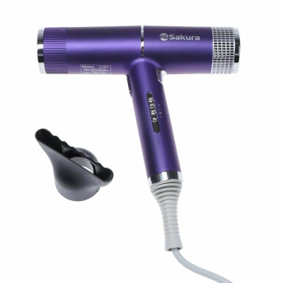Фен SAKURA SA-4051V 1600W фиолет/сер