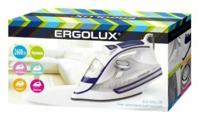 Утюг ERGOLUX ELX-SI03-C35 бел/син 2600Вт