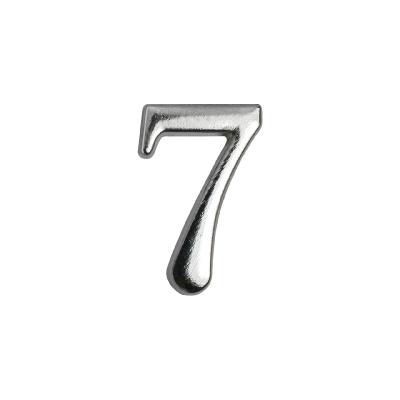 Цифра дверная АЛЛЮР "7"хром
