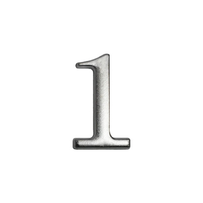 Цифра дверная АЛЛЮР "1"хром