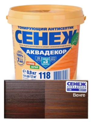 Сенеж Аквадекор Х2- 118 венге 0,9кг