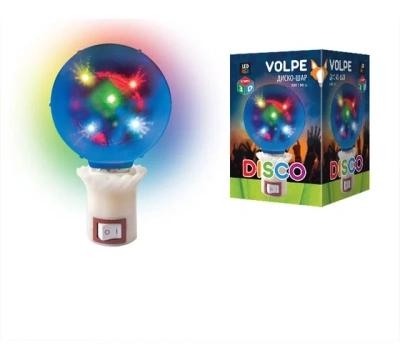 Светильник Диско шар 1,5W/RGB ULI-Q309 Volpe 3D звезды 8см